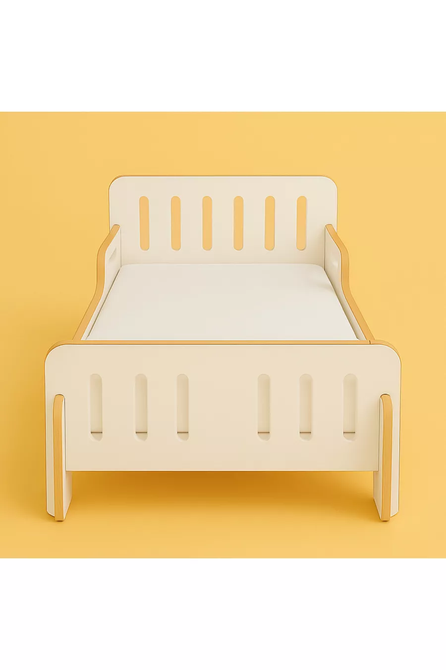 Lit bébé - Matelas bébé - Matelas au sol pour enfant - Matelas au sol pour bébé - Lit - Matelas - MDF - Blanc