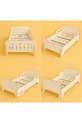 Lit bébé - Matelas bébé - Matelas au sol pour enfant - Matelas au sol pour bébé - Lit - Matelas - MDF - Blanc