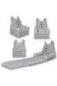 Chaise enfant portable Polar à 3 niveaux, lit pour enfant lavable et transportable