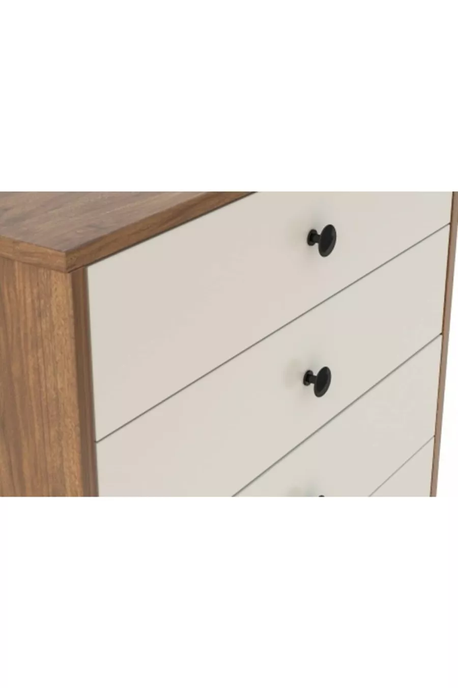 Torino Kommode Nussbaum Weiß