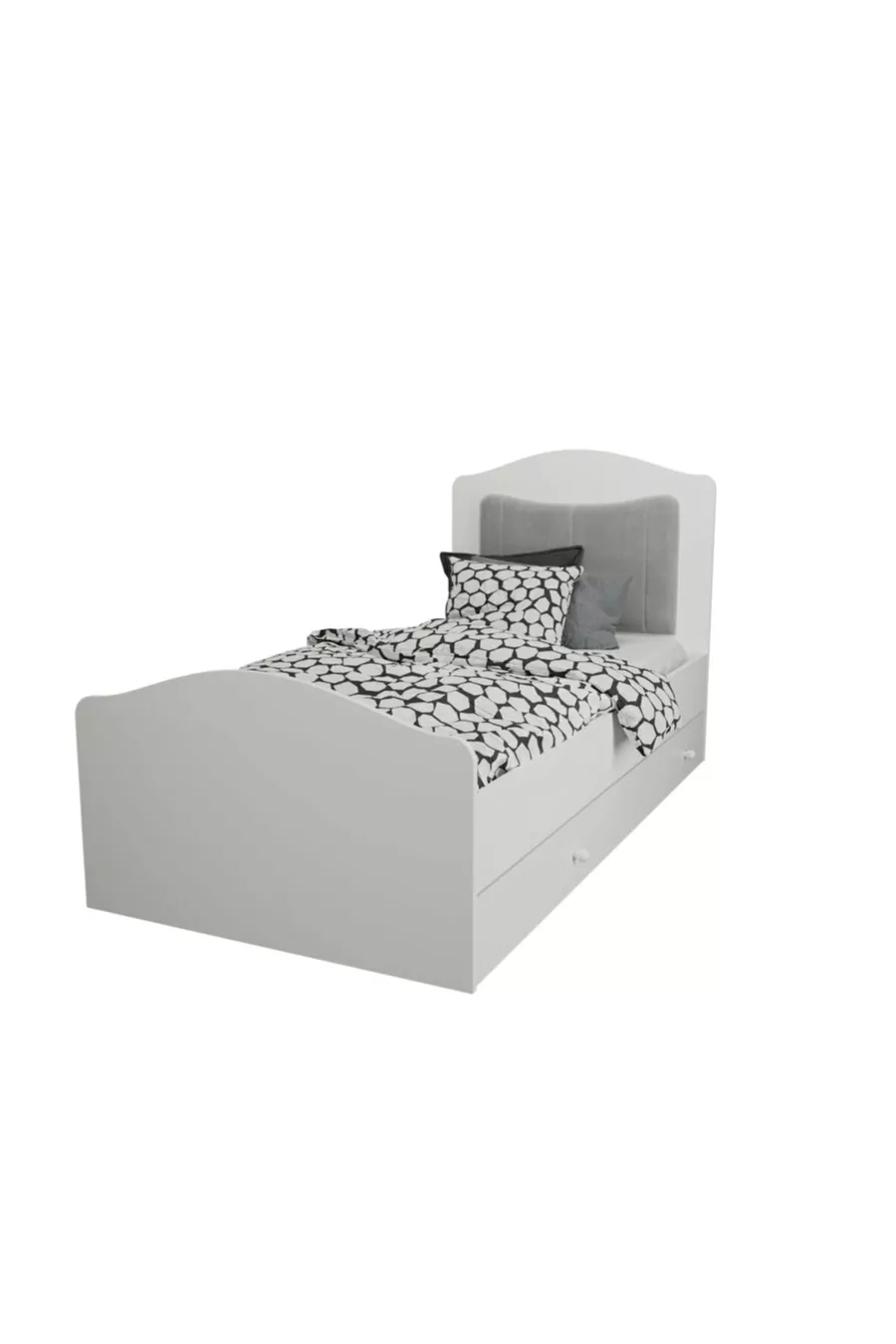 Lit bébé romantique () (T: TÊTE DE LIT ROSE)%mdf