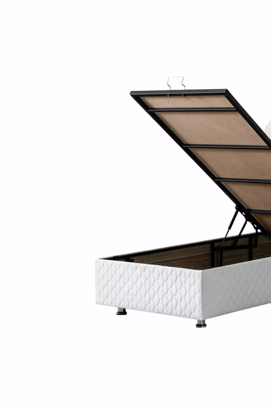 Ensemble de lit orthopédique deluxe avec tête de lit Camelli New Baza, blanc