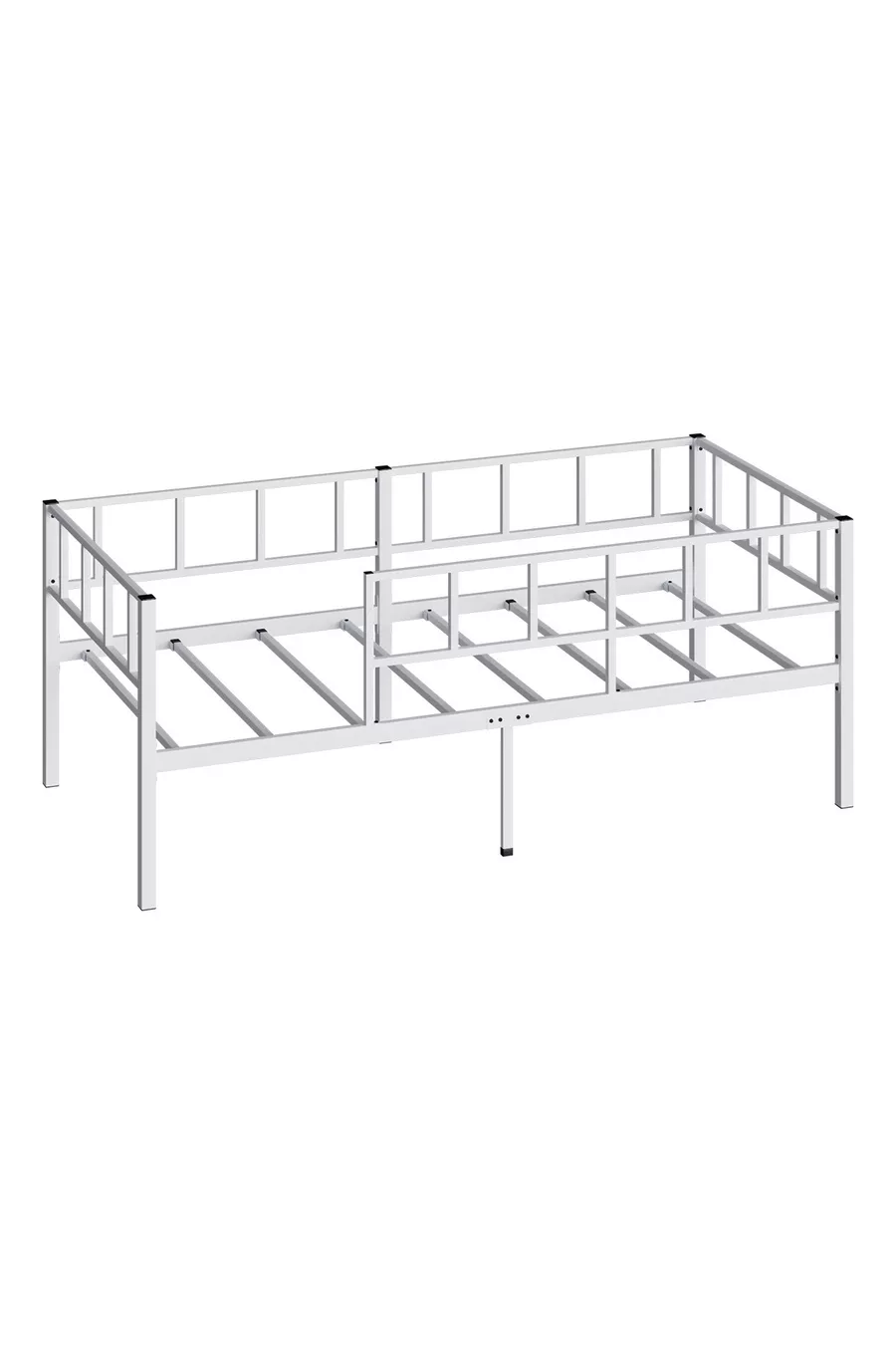 Daybed Zenit Metalen Bed Wit, Bed met Hoofdeinde, Verschillende Maatopties