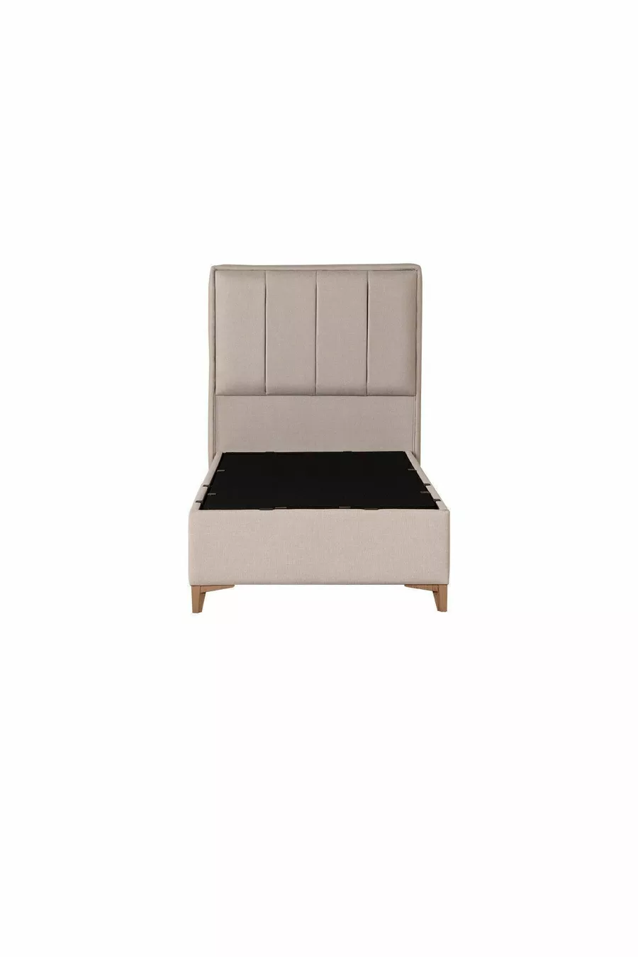 Lit coffre Gold Therapy Beige (TÊTE DE LIT ET MATELAS NON INCLUS)
