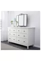 Hemnes, скрин с 8 чекмеджета, см, бял лак