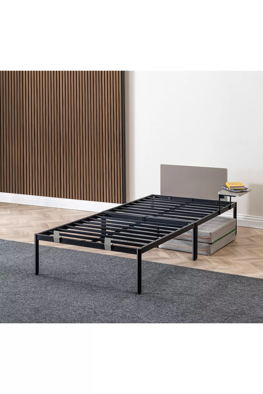 Bed frame, Metal Bed frame, Mattress, Bed base