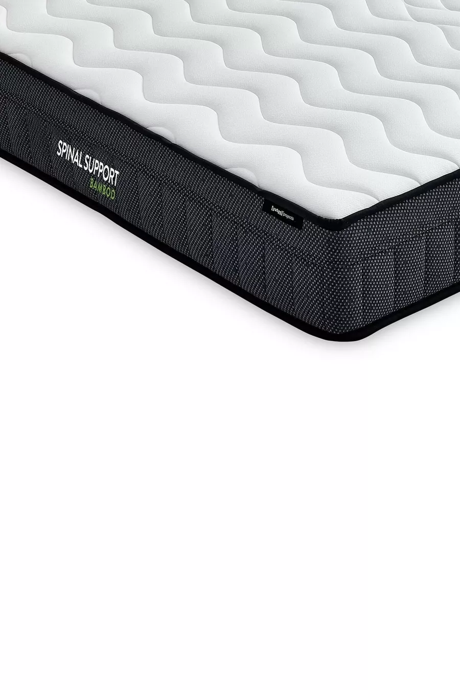 Matelas à ressorts avec poche et rouleaux en bambou pour soutien de la colonne vertébrale