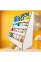 Bibliothèque Melis à 4 étagères - Bibliothèque Montessori - Étagère pour chambre d'enfant - Bibliothèque au sol