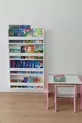 Bibliothèque Montessori & Bibliothèque pour chambre d'enfant & Bibliothèque éducative pour bébé à 4 étagères, blanche