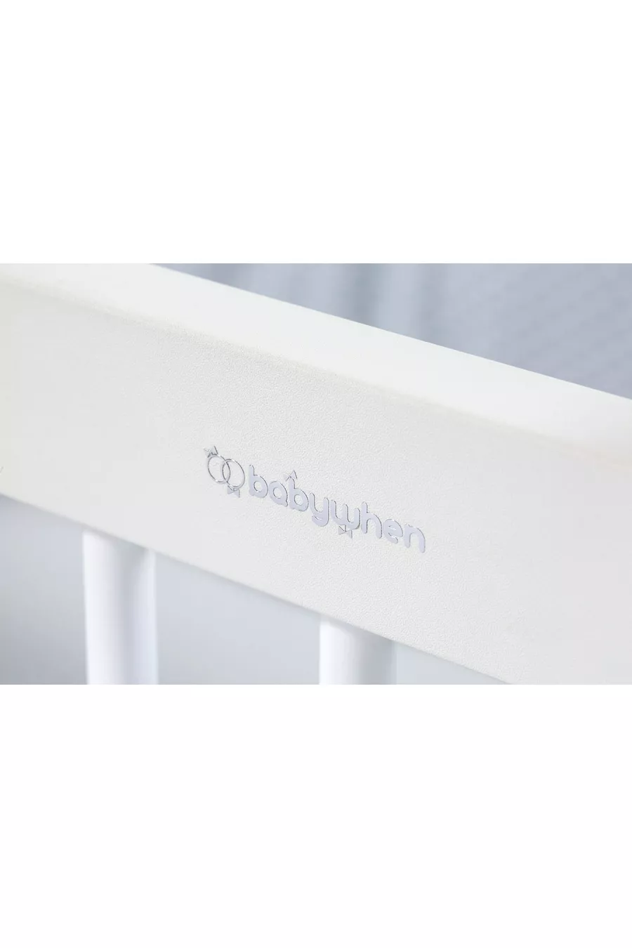 Berceau pour bébé à roulettes avec côté inclinable - Lit bébé - Lit parc - Bois - Cm