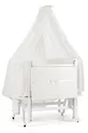 Berceau à bascule en bois Mood Anne Yanı  Cm (BLANC-ÉCRU)