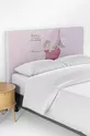 Pembe Paris Eyfel Eiffel Kulesi Desenli Yatak Baza Başlık Kılıfı 
