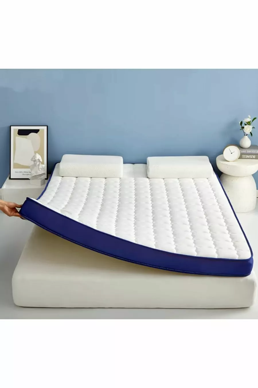 Full Orthopedic Double Bed Floor Mattress Foldable Functional  cm