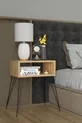 Elite Metal Leg Nightstand - Oak
