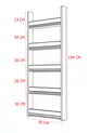 Bibliothèque pour enfants Montessori 5 étagères en MDF * Cm Blanc