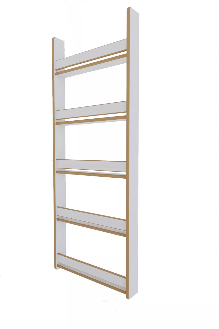 Bibliothèque pour enfants Montessori 5 étagères en MDF * Cm Blanc