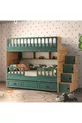 Rolluik Bunkbed met Zuigfunctie, Stalen Ondersteuning, Membrane Bekleding 100% MDF