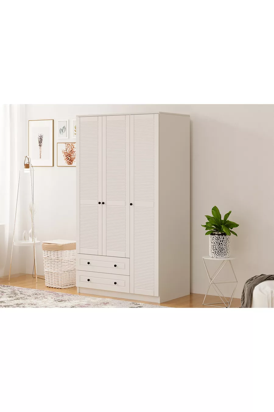 Armoire Diva Country 3 portes 2 tiroirs