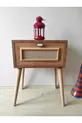 Bedtafelnachtkastje Retro Nachtkastjemodel Nachtkastje met deksel