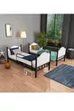 Lit superposé en métal avec tête de lit en bois Pirimis – Chambre d’adolescent, × cm