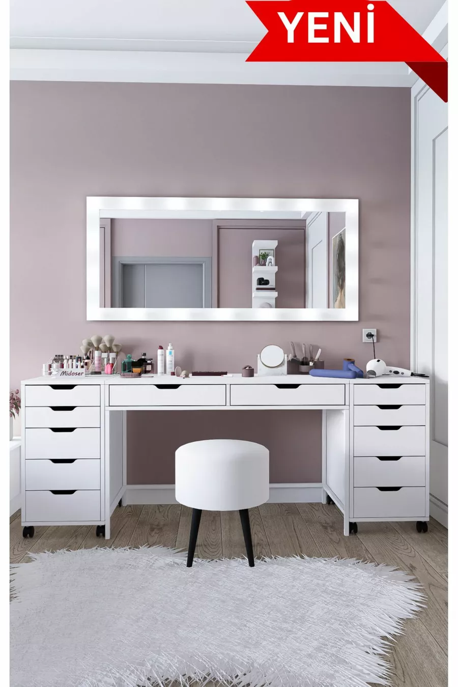 Ensemble de coiffeuse Duru (miroir non compris) - Cm