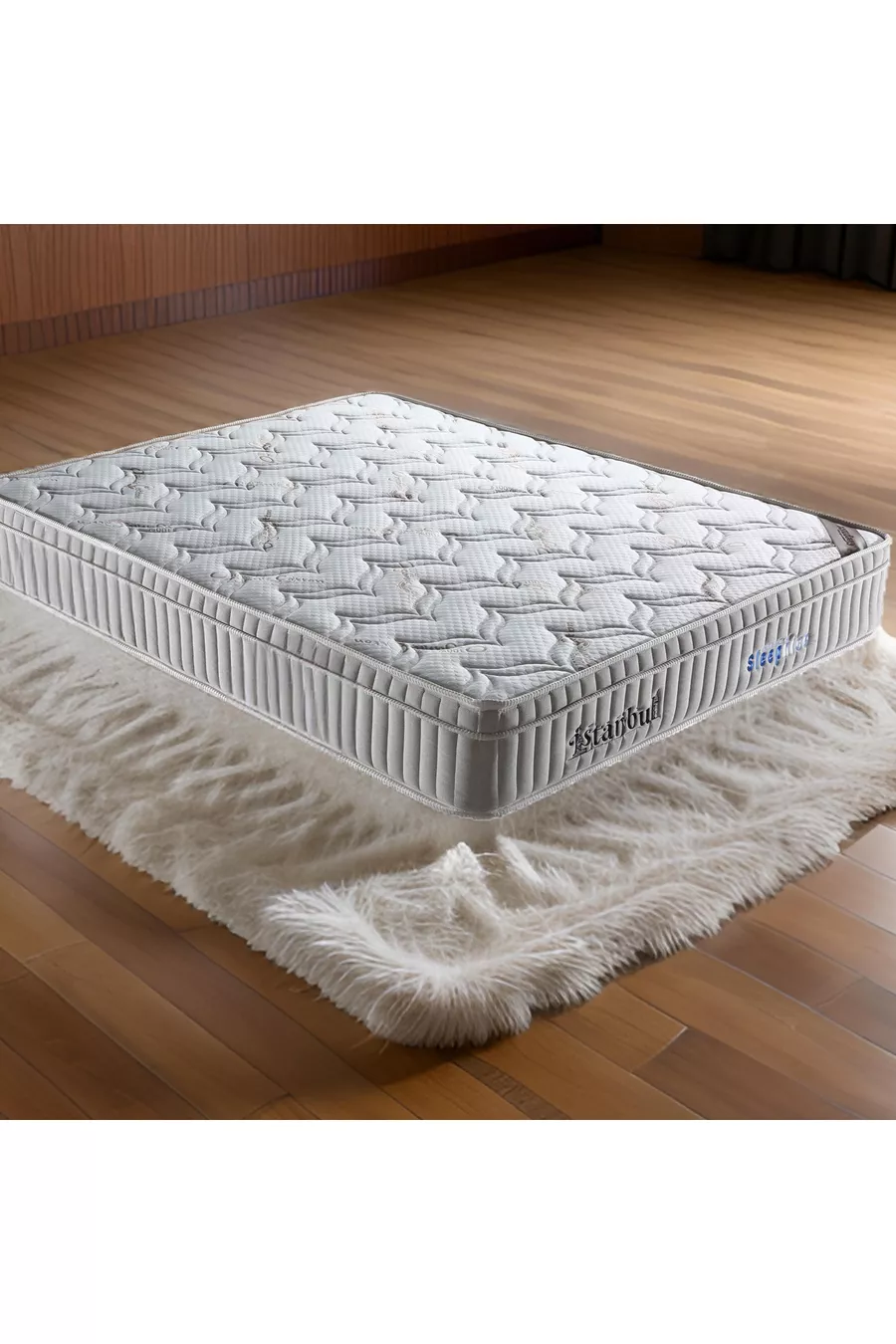 SLEEPNİCE ISTANBUL ORGANIC FABRIC EXTRA ORTHOPEDIC CUSTOM SIZE SPRING SINGLE DOUBLE BED