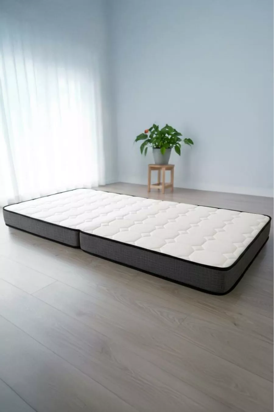 Lit pliant BONBON – Mousse orthopédique ferme, lit pliable au sol, matelas de sol
