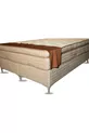 Lit coffre en daim beige