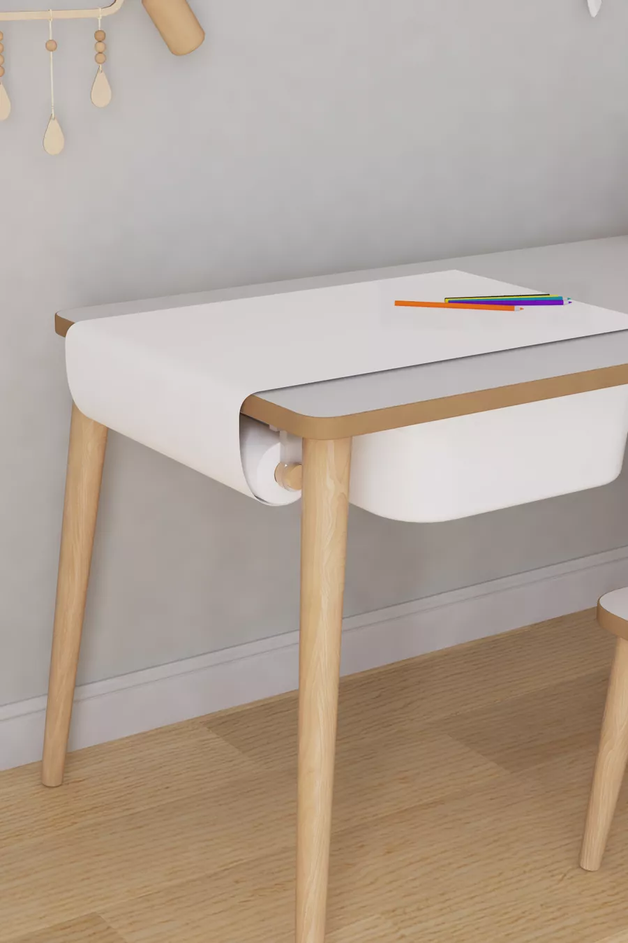 Rolled Drawing Paper Set  mt. (Including Connecting Accessories) Compatible with Play Activity Tables SET