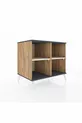 Commode Kronos à 2 étagères Pin-Anthracite/Gris clair