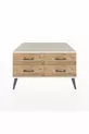 Kronos Dresser 4-Shelf Moonstone-Moonstone/Pine