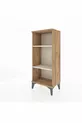 Chevet Arges à 2 étagères en pin et pierre de lave