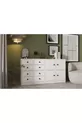 Commode avec placard et tiroirs blanche Cm -ç