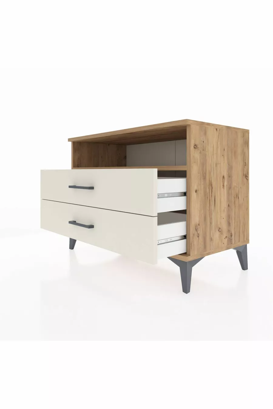 Hyperion Dressoir Met Één Plank En 2 Lades Den-Hardsteen
