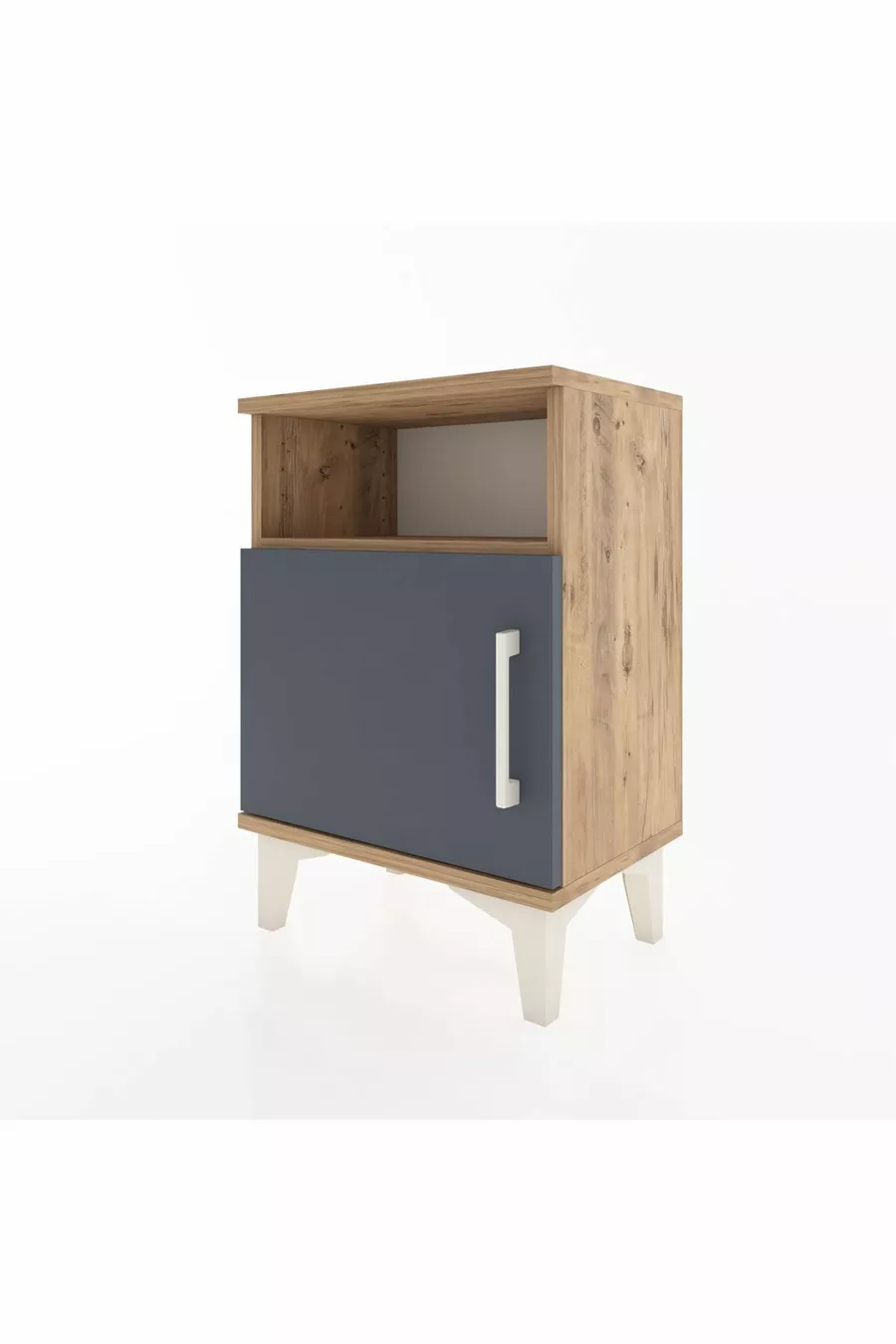 Arges Commode 2 Planken Met 1 Deur Den-Hout-Antraciet