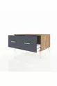 Commode Kronos 2 tiroirs Pin-Pin/Anthracite