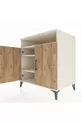Kronos Kommode 3 Regale 2 Türen Mondstein-Kiefer
