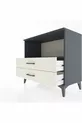 Hyperion Dresser Single Shelf 2 Drawers Anthracite-Agate