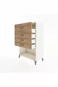 Armoire Hyperion 4 tiroirs Pierre de lune - Pin
