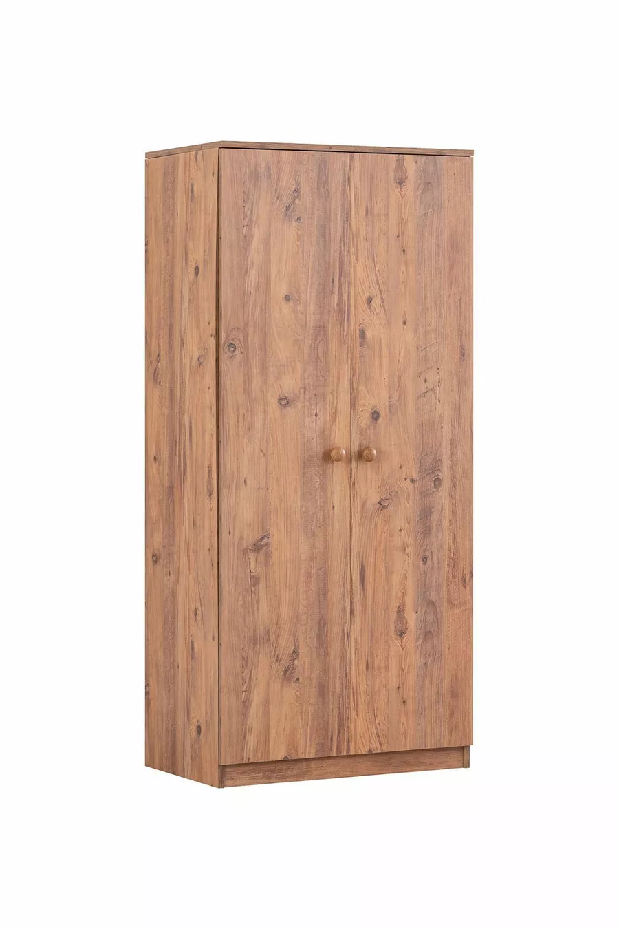 Lits superposés, lits superposés avec rampes détachables pour enfants en Asie, armoire à deux portes, noyer