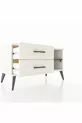 Commode Hyperion à une étagère et 2 tiroirs, quartz-ardoise / quartz
