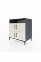 Kronos Dresser 4 Shelves 4 Doors Anthracite-Sandstone