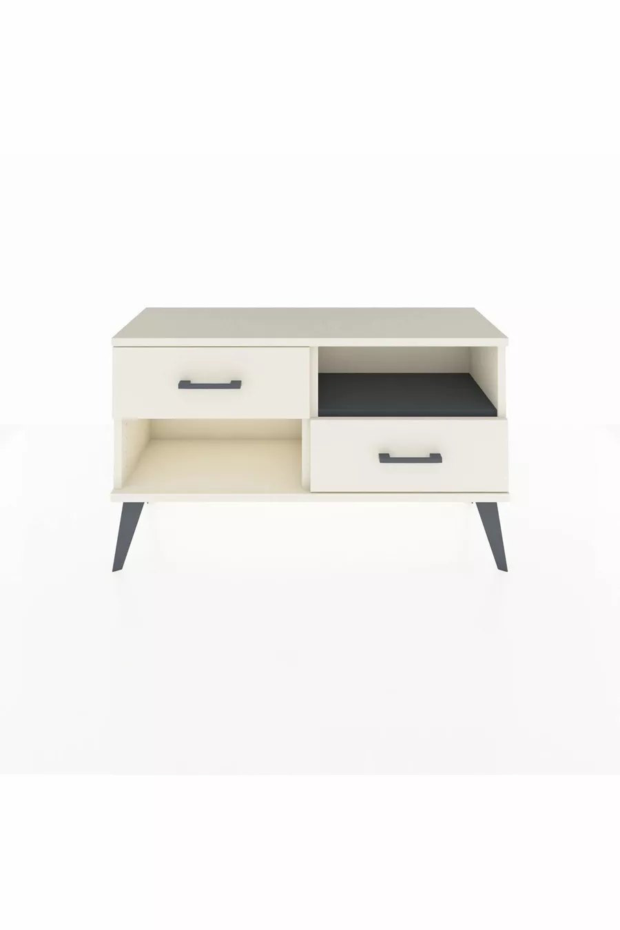 Arges Dressoir Enkelplank 2 Lade Aytaşı-Antraciet/Aytaşı