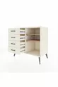 Hyperion Dresser 2 Shelves 4 Drawers Moonstone-Pine/Moonstone