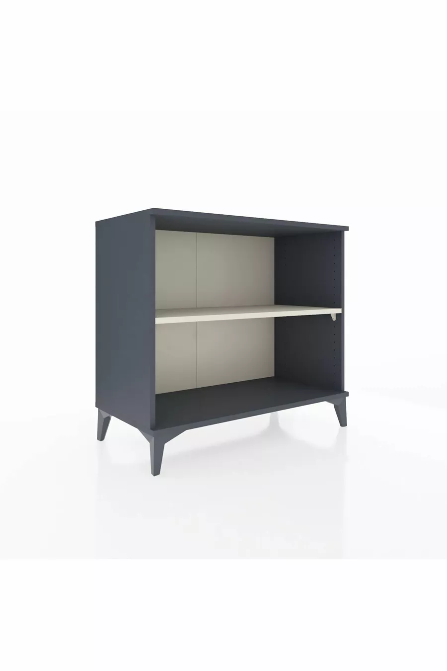 Commode Hyperion à une seule étagère Anthracite-Pierre de lune