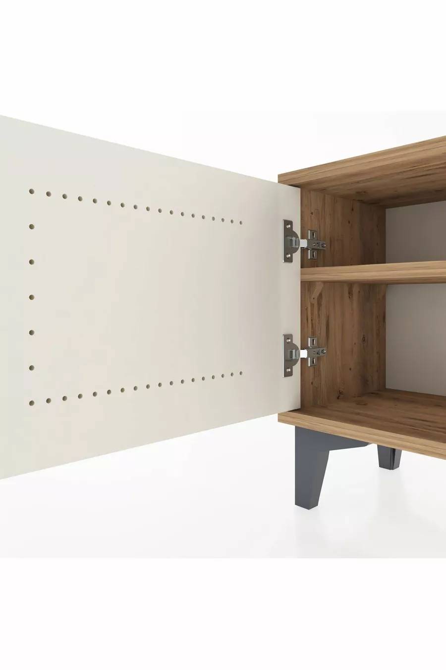 Silva Commode : Pin-Pierre d'Agate, À Une Porte, Une Étagère | Élégante et Pratique