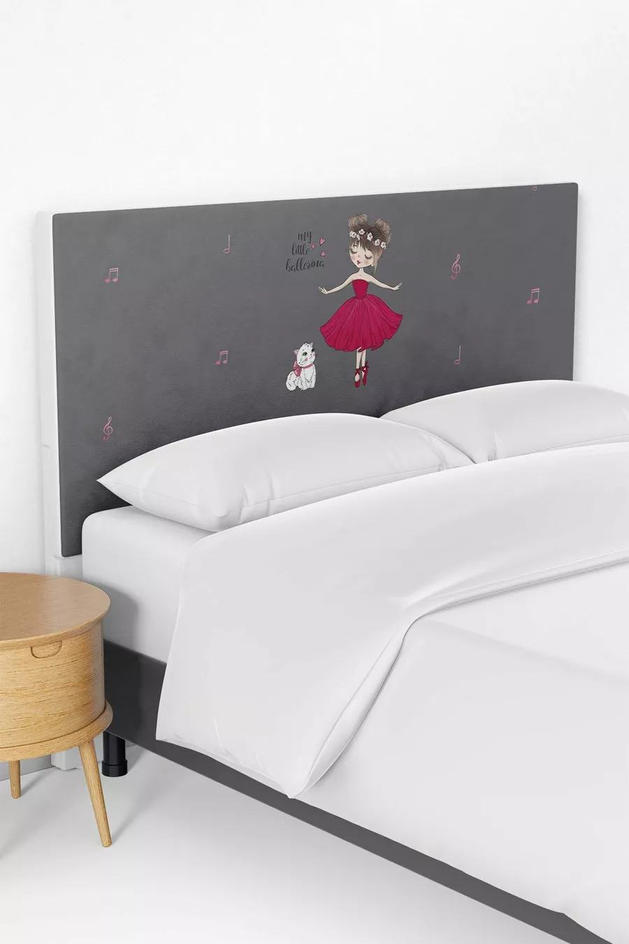 Ballerina Girl Bed Base Headboard Cover