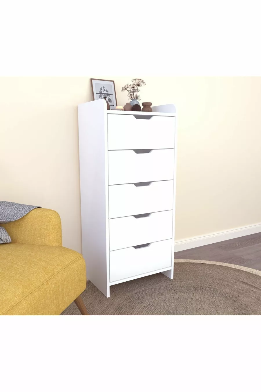 LODOS 5 LADEN WIT DRESSOIR