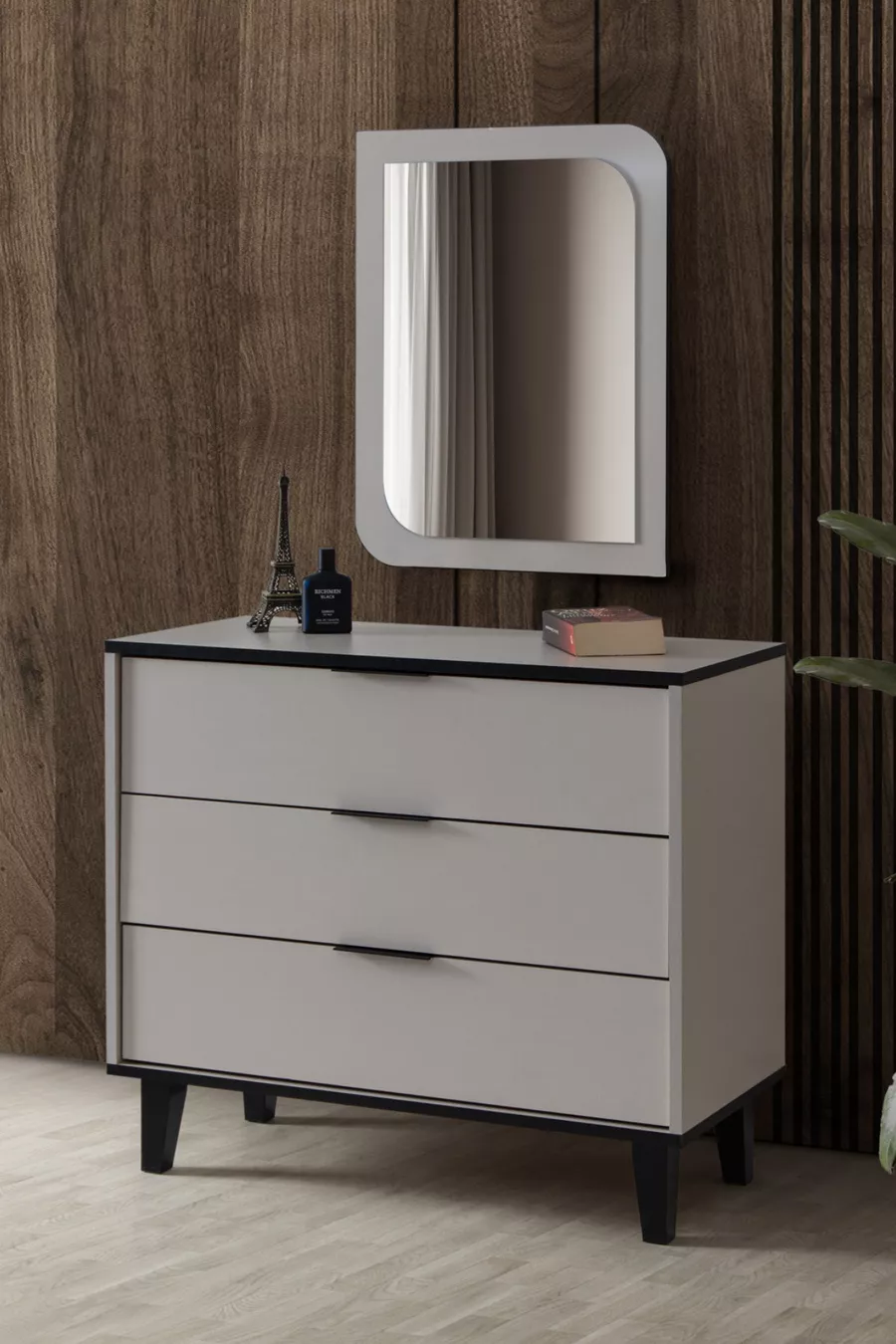 Commode, Commode Bali avec tiroirs et miroir