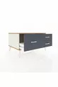 Commode Kronos 3 tiroirs Pierre de lune-Pin/Anthracite